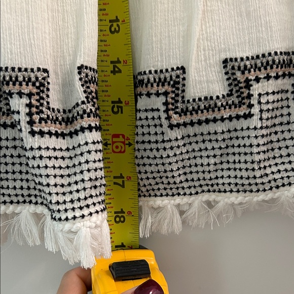 White and Black Patterned Women's Skirt - Picture 8 of 8